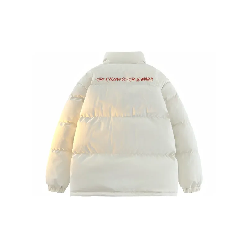 Warrior Ride The Wind Collection Open Ended Smile Collection Puffer Jacket Unisex-2