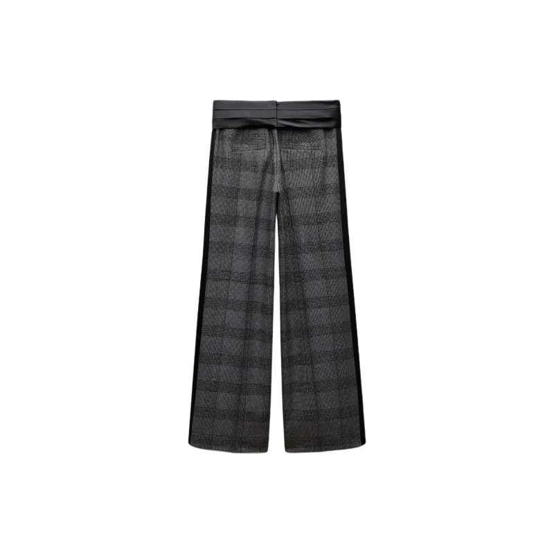 ZARA ZW Series Casual Pants Women's Gray-1