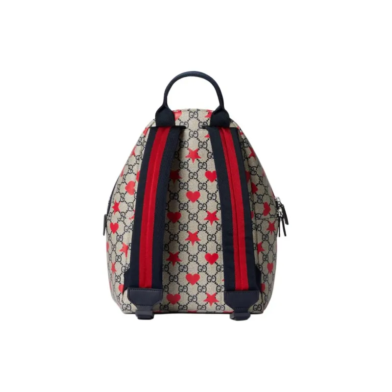 GUCCI GG Supreme Canvas Backpack Kids' Beige & Blue-3