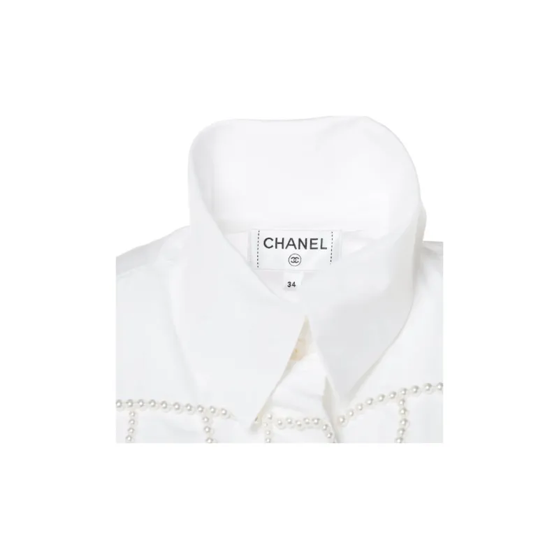 CHANEL Shirts Women's White-3