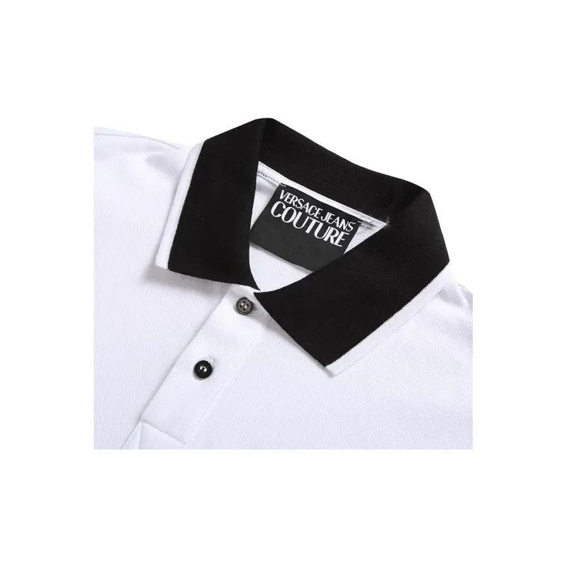 VERSACE JEANS COUTURE SS22 Polo Shirt Men's White-4