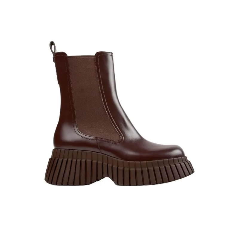 CAMPER BCN MIMI UMBER Short Chelsea Boots Women's Brown-1