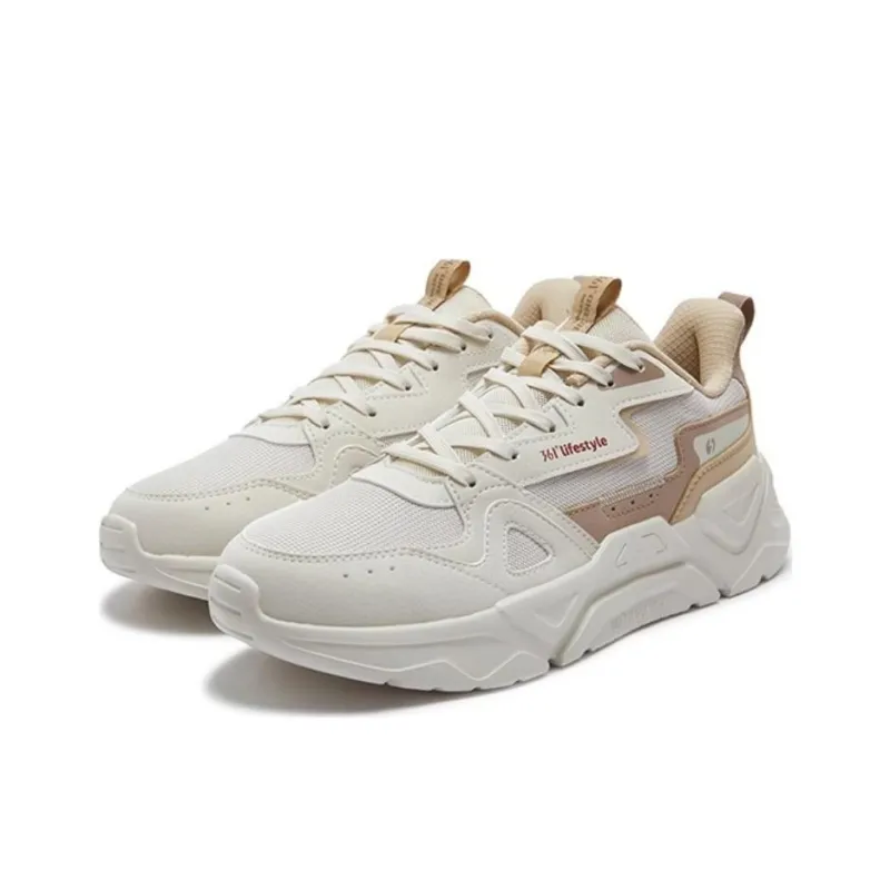 361° Slip Resistant And Breathable Coverage Low Top Casual Shoes Men's Beige Brown-1