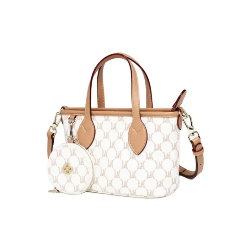 YZUE PVC Handbag Women's White Coffee-1