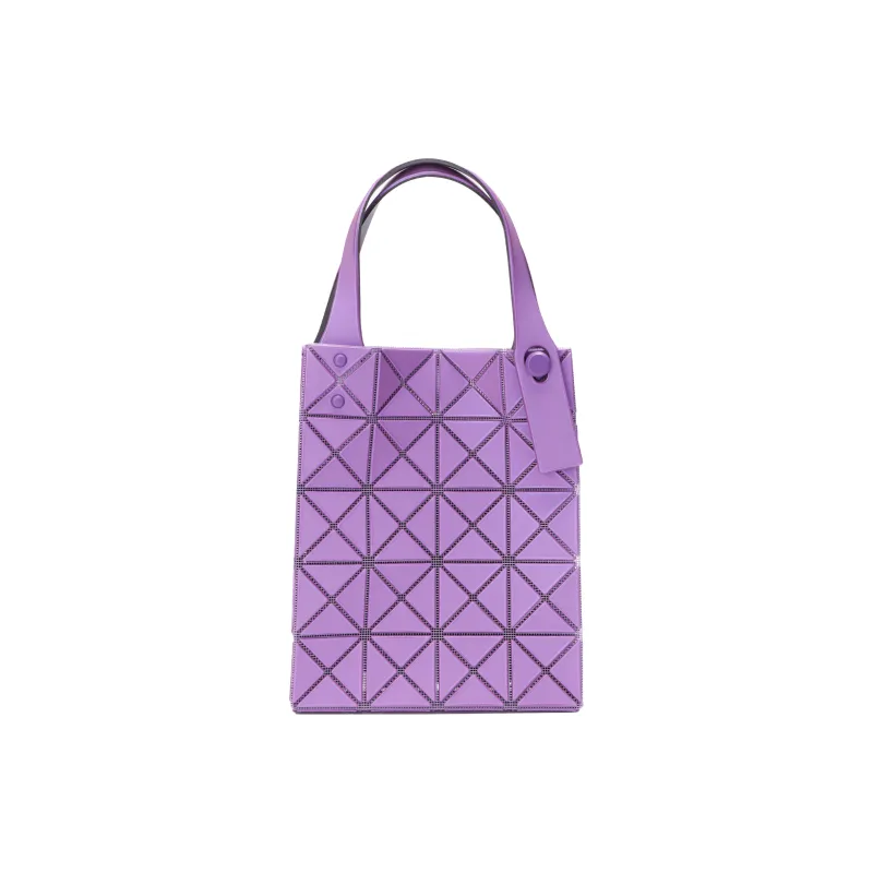 ISSEY MIYAKE Lucent Boxy Bonded PVC Resin Handbag Mini Women's Purple-4