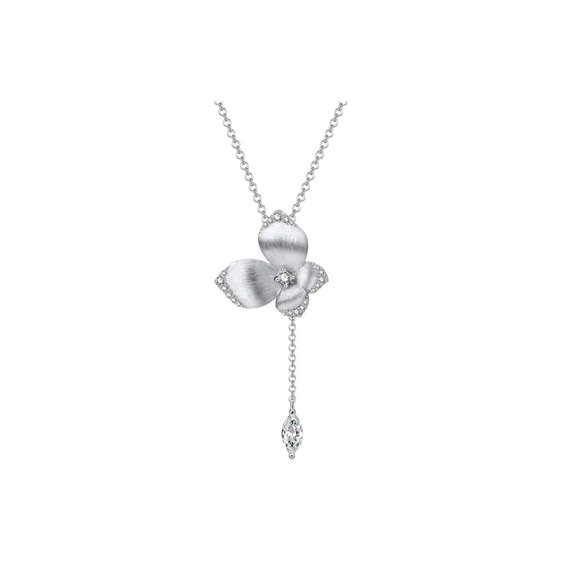 FUNNXI S925 Rhodium plated Gold Necklaces Women's-0