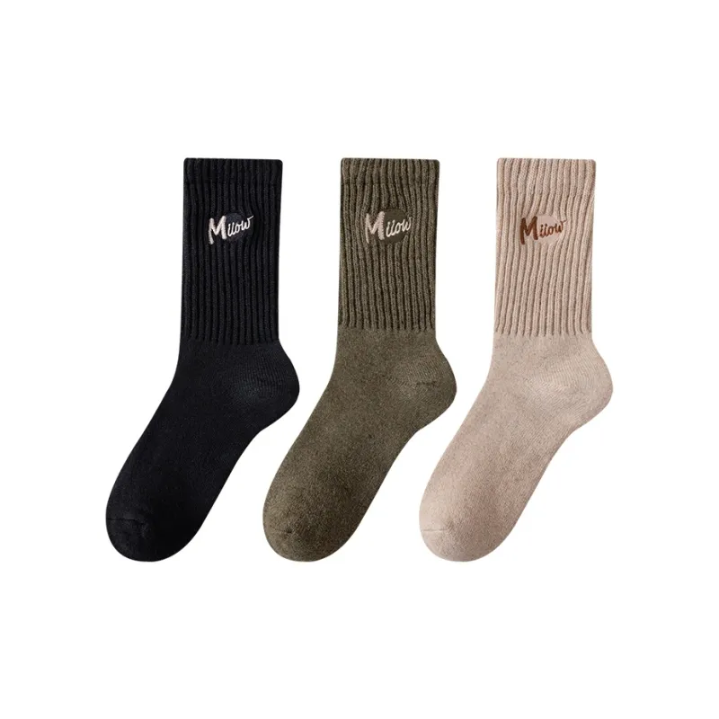 MIIOW Knee High Socks Men's 3 Pack-4