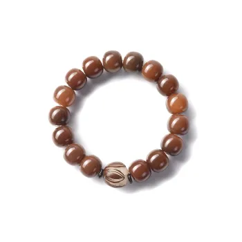Abby's Wonderland Bodhi Root Textile Beaded Bracelet Unisex