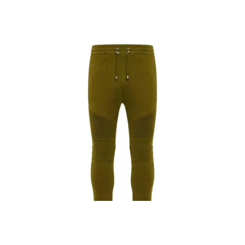 BALMAIN SS23 Knitted Sweatpants Men's Khaki-4