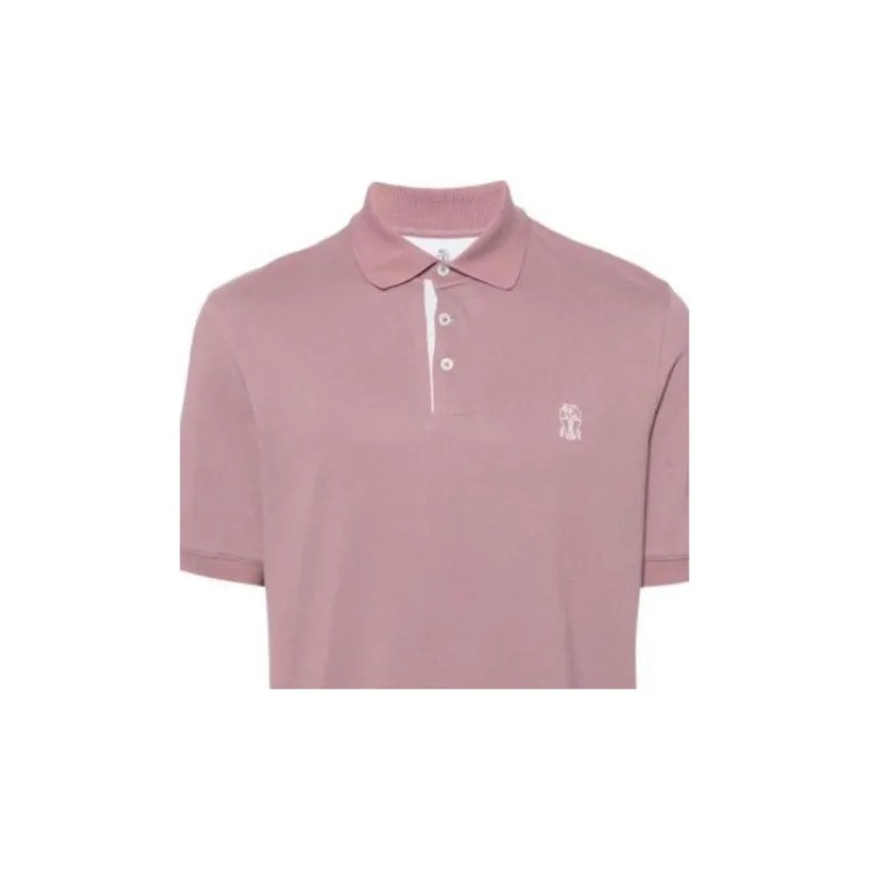 Brunello Cucinelli Polo Shirt Men's Purple-5