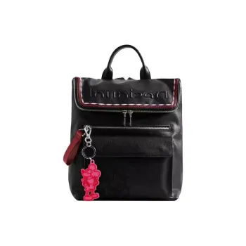 Desigual Disney Collaboration Polyurethane Backpack Medium Size Women's Black