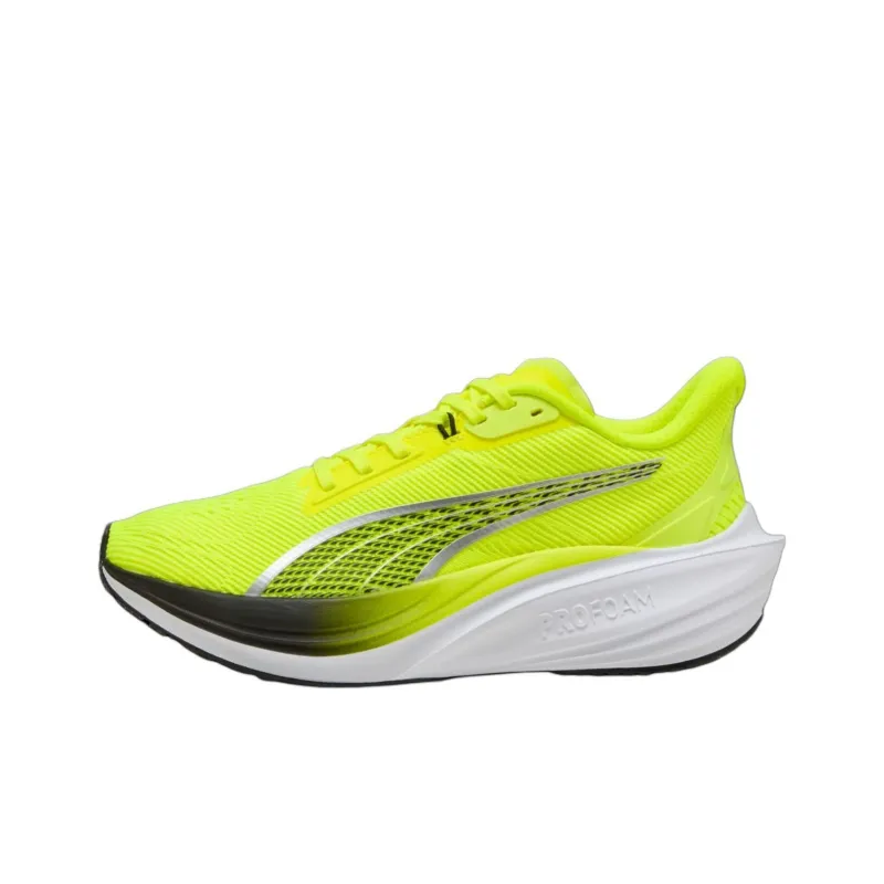 PUMA Darter Pro Anti Slip Wear Resistant Low Top Casual Running Shoes Unisex Yellow Black-0