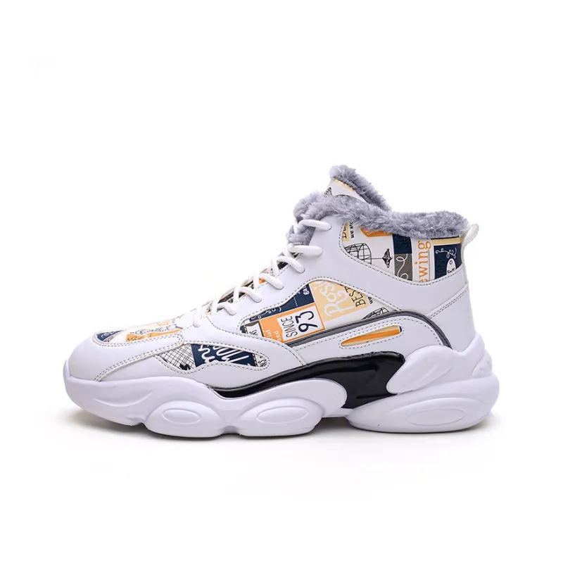 JX Abrasion Resistant Slip Resistant Cushioning High Top Basketball Shoes Men's-4
