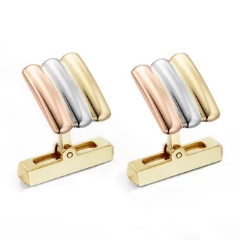 CARTIER Rose Gold White Gold K Gold Cufflinks Women's Gold