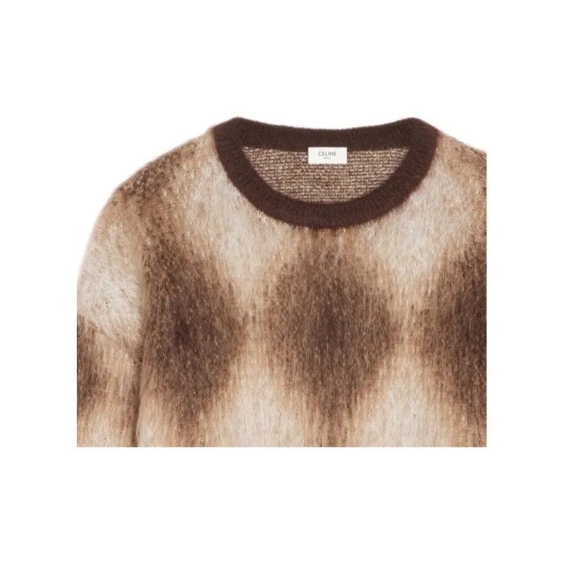 CELINE Crewneck Cropped Jumper-3