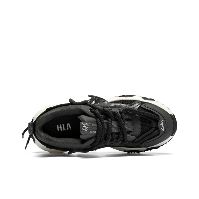 HLA The Mountain Is Not In The High Series Low Top Chunky Sneakers Men's Gray-7