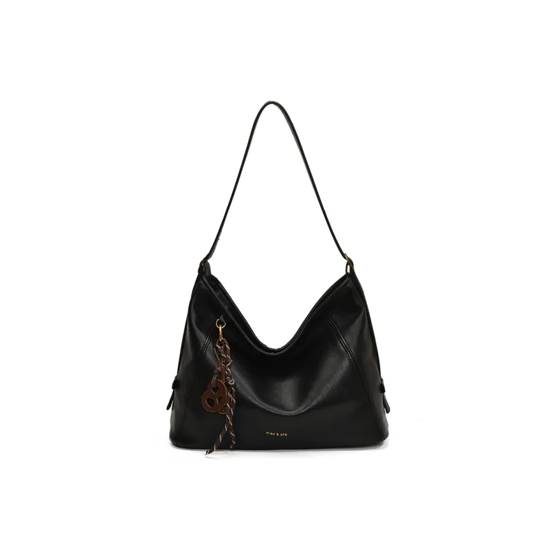 Yalu PU Shoulder Bag Small Size Large Size Women's Coffee/Black-5