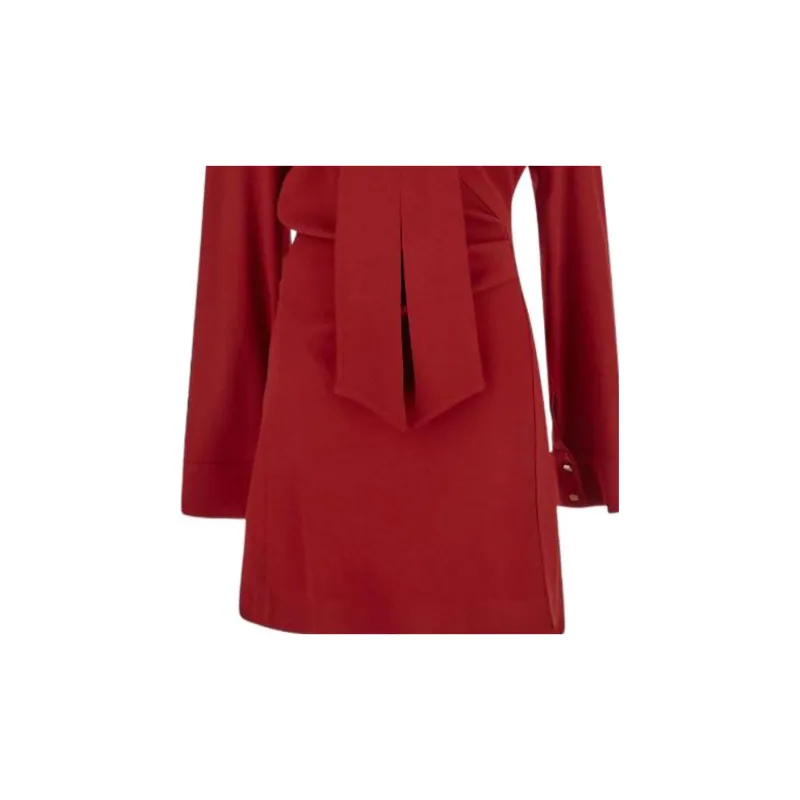 Blumarine Long-Sleeved Dresses Women's Red-3
