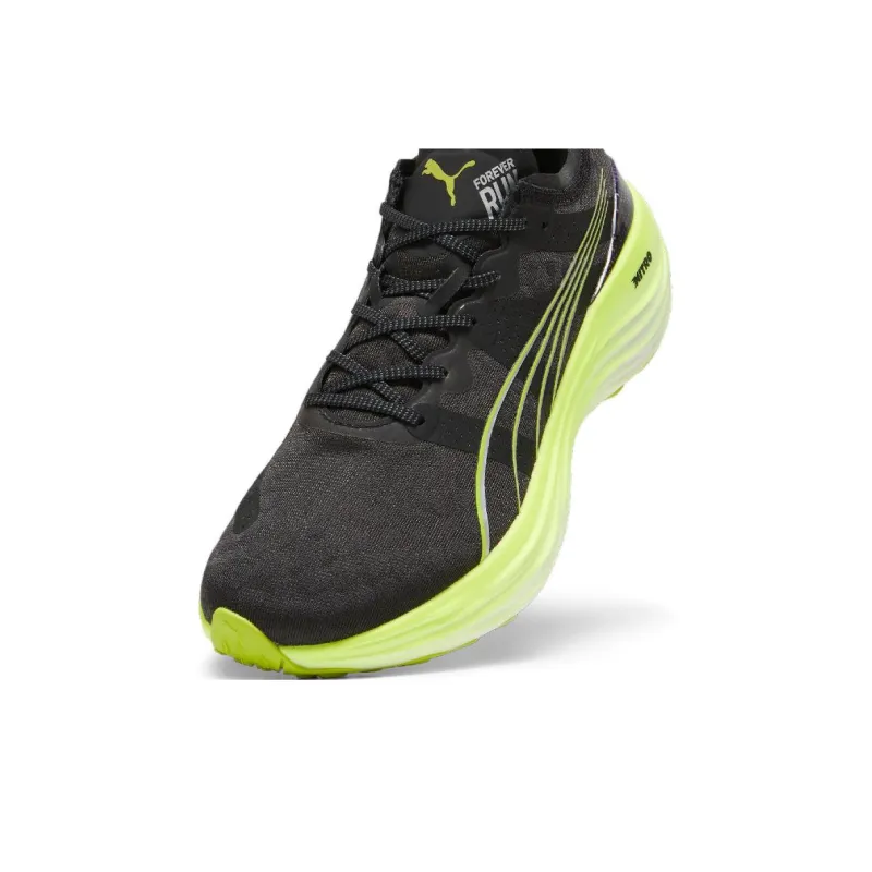 PUMA ForeverRun Nitro Running Shoes 'Black Solar Green'-5