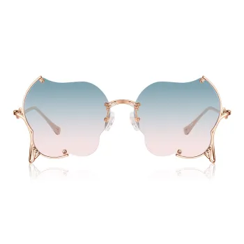 Lao Feng Xiang Β Titanium Irregular Shape Sunglasses Women's