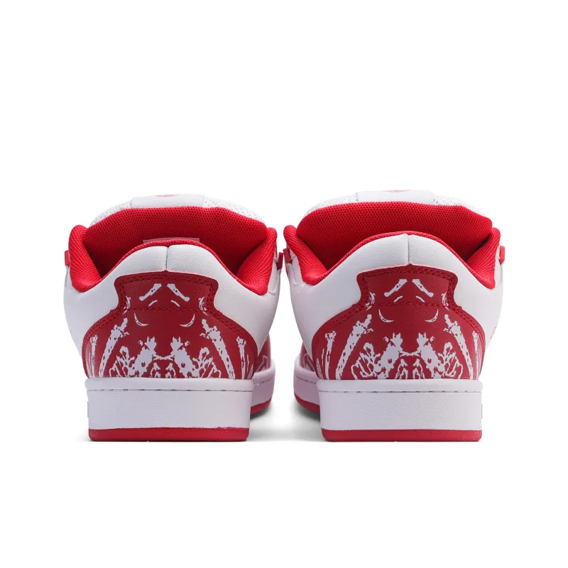 GLO BULL Skateboard Shoes Unisex Low Top White-4