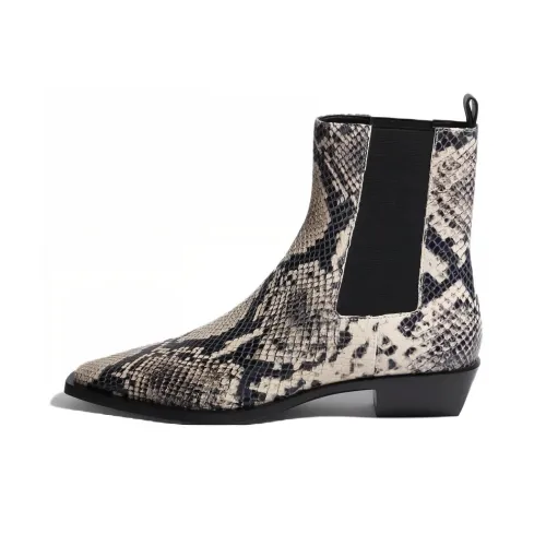 JONATHAN SIMKHAI Short Chelsea Boots Women's Black White