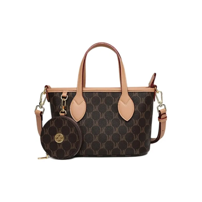 YZUE PVC Handbag Women's White Coffee-4