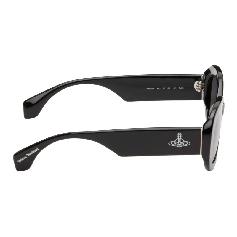 Vivienne Westwood Acetate Oval Sunglasses Women's Black-2