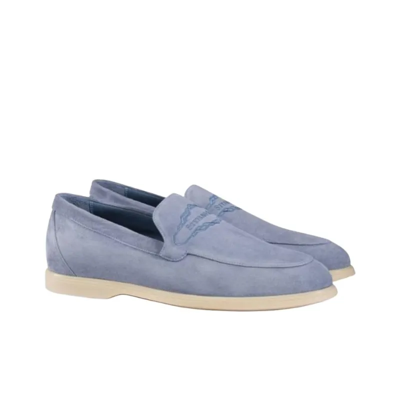 STEFANO RICCI Loafers Men's Blue-2