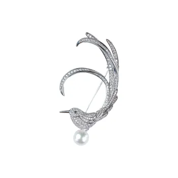 ANGEPERLE Freshwater Pearl Brooches Women's