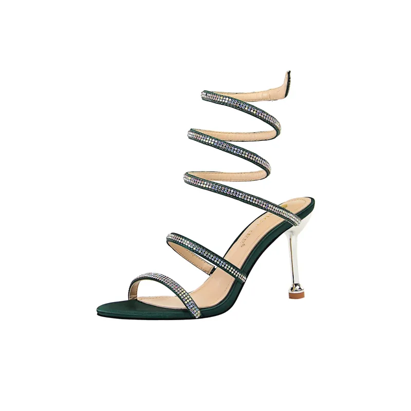 QITUMAUL Slim Heel High Heels 8cm Women's-5