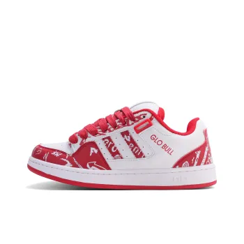 GLO BULL Skateboard Shoes Unisex Low Top White