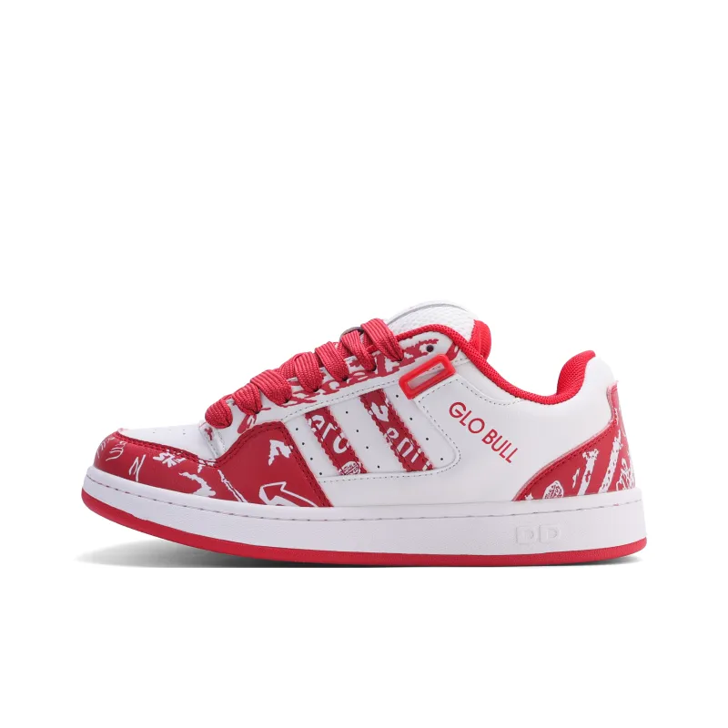 GLO BULL Skateboard Shoes Unisex Low Top White-0