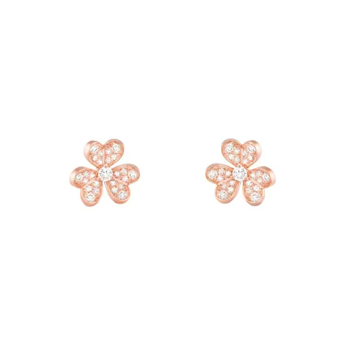 Van Cleef & Arpels 18K Rose Gold Earrings Women's Rose Gold