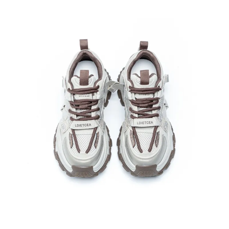 BENZI Anti-Slip Wear-Resistant Breathable Moisture-Wicking Lightweight Height Increasing Low-Top Casual Shoes Women's-1