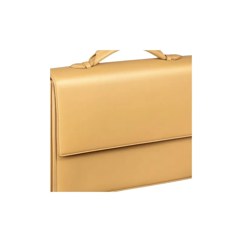 CARTIER Must De Cartier Tanned Calfskin Laptop Bag Men's Tawny-4