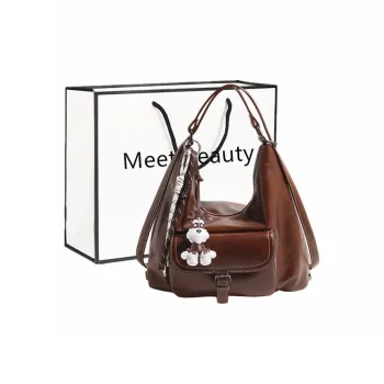 Fitchell PU Backpack Women's Brown/Black/Coffee