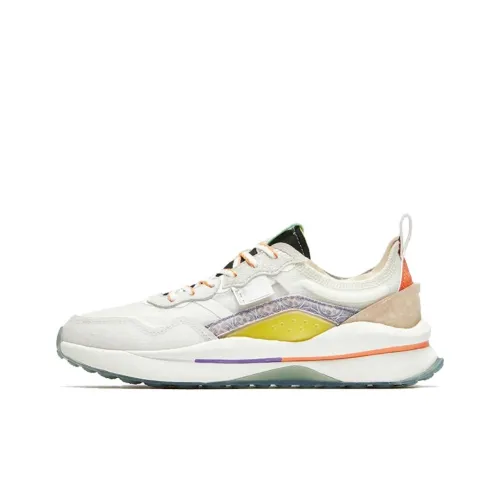 SHANXILISHIBOWUGUAN x QIAODAN Dry Non-slip Wear-resistant Shock Absorption Low-Top Casual Shoes Women's Beige