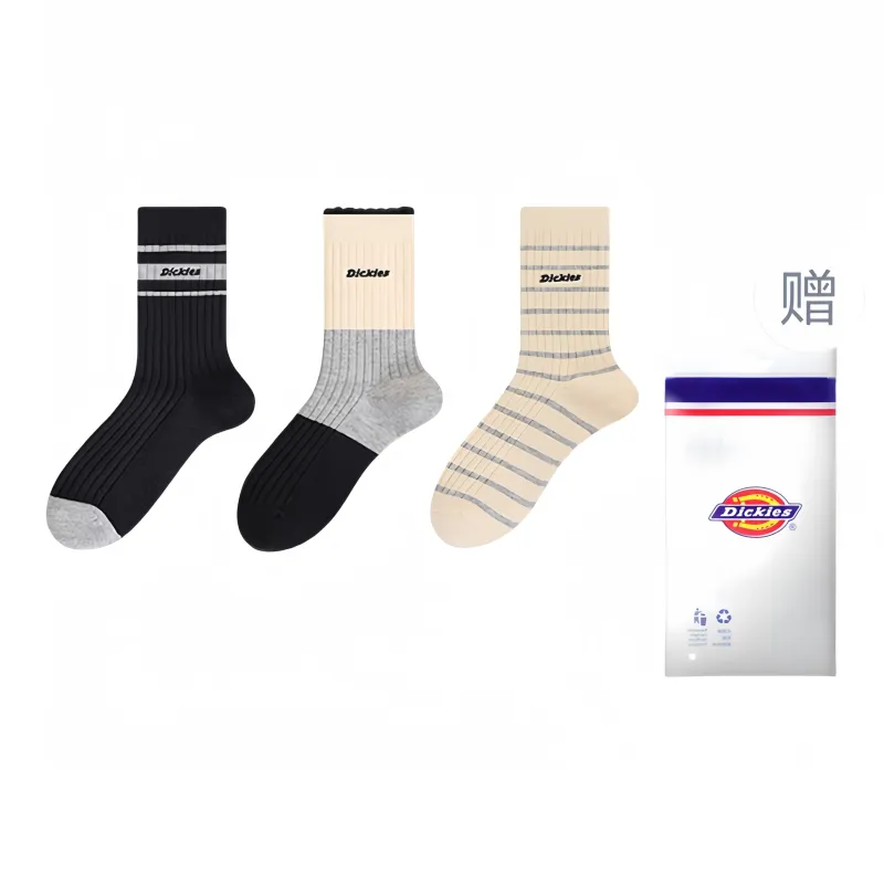 Dickies Thick Terry Warm Breathable Fall And Winter Crew Socks Unisex-2