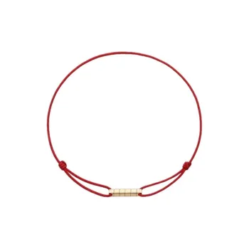 CHOPARD 18K Rose Gold, Red String Bracelets Unisex