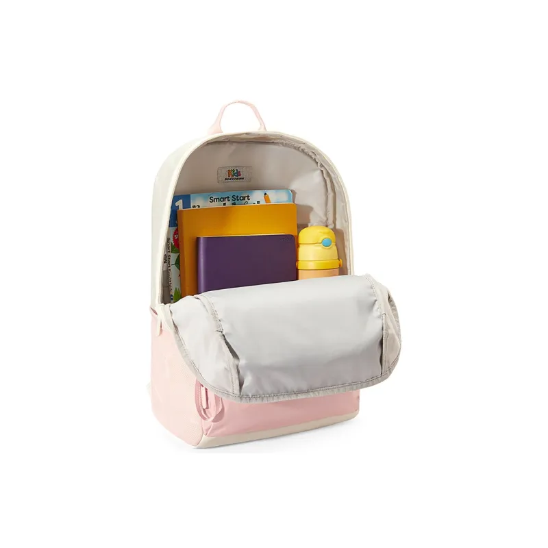 Skechers Fabric Backpack Regular Unisex Cream White-5