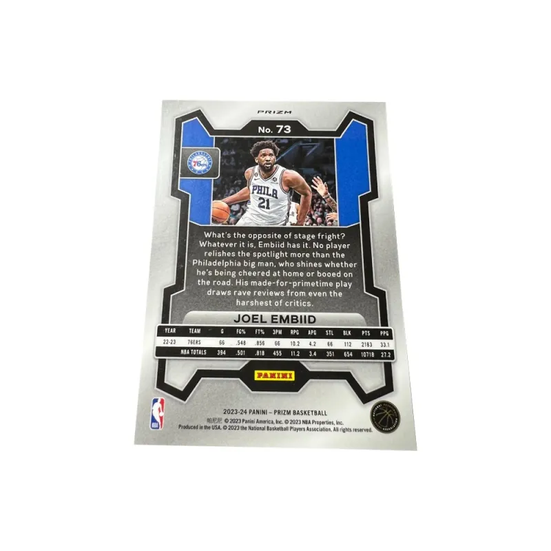 PANINI 76ers Embiid Emperor High End Blue Bowen Refractor Card Star Card Rare Card Sports Cards 1 Pc-1