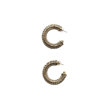 ZARA Brass Earrings Women's Gold