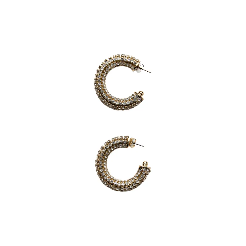 ZARA Brass Earrings Women's Gold-0