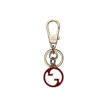 GUCCI Enamel Keychains Women's Light Gold