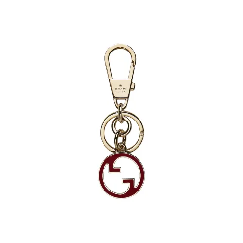 GUCCI Enamel Keychains Women's Light Gold