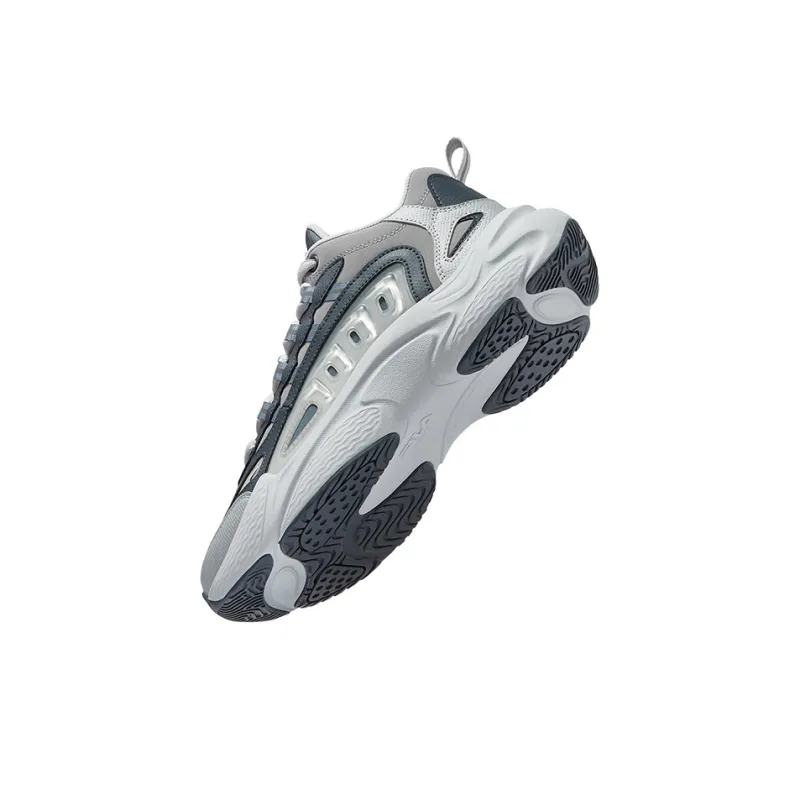 FILA FUSION SKY TRAIL DX Fishbone Head Anti-Slip Wear-Resistant Low-Top Casual Shoes Men's Gray-3