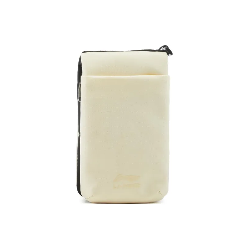 LiNing Rijin Doujin Collection Polyester Shoulder Bag, Crossbody Bag, Cell Phone Pouch Unisex Ecru-4