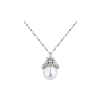 VIOLET Freshwater Pearl S925 Necklaces Women's