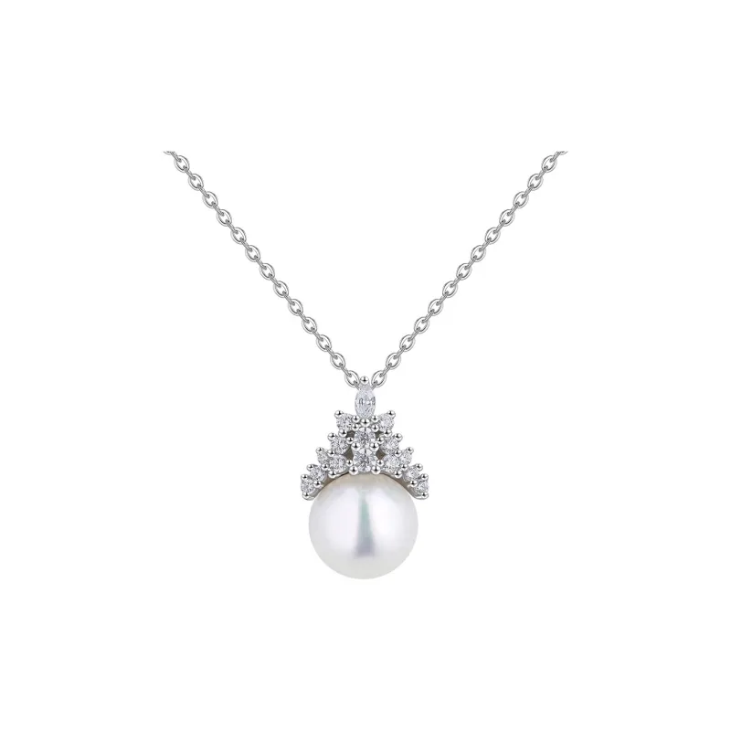 VIOLET Freshwater Pearl S925 Necklaces Women's-0